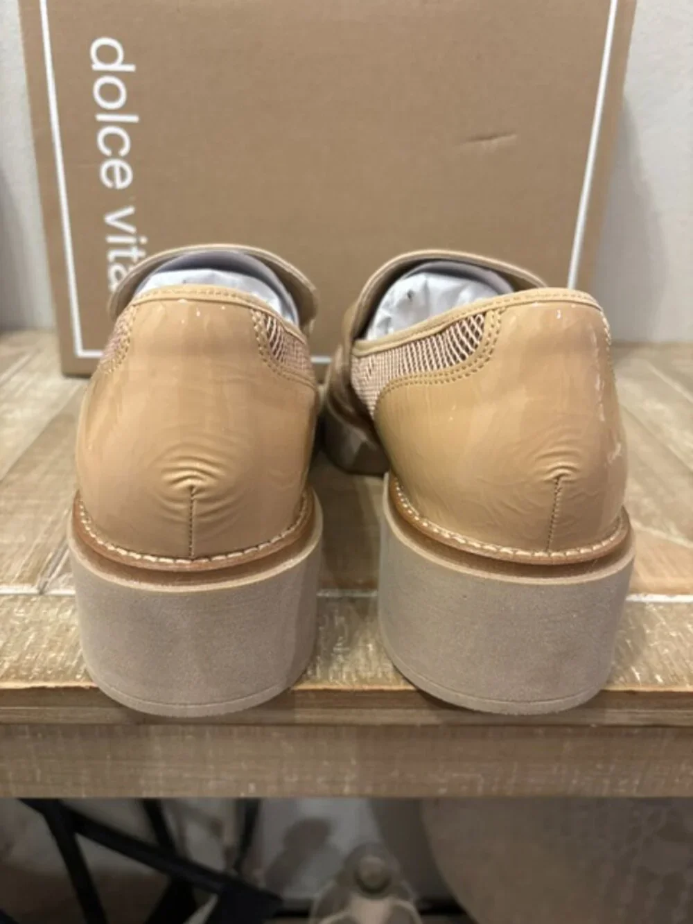 NEW Dolce Vita Sandey Platform Loafer Praline Mesh